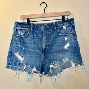 A&F High Rise Mom Shorts